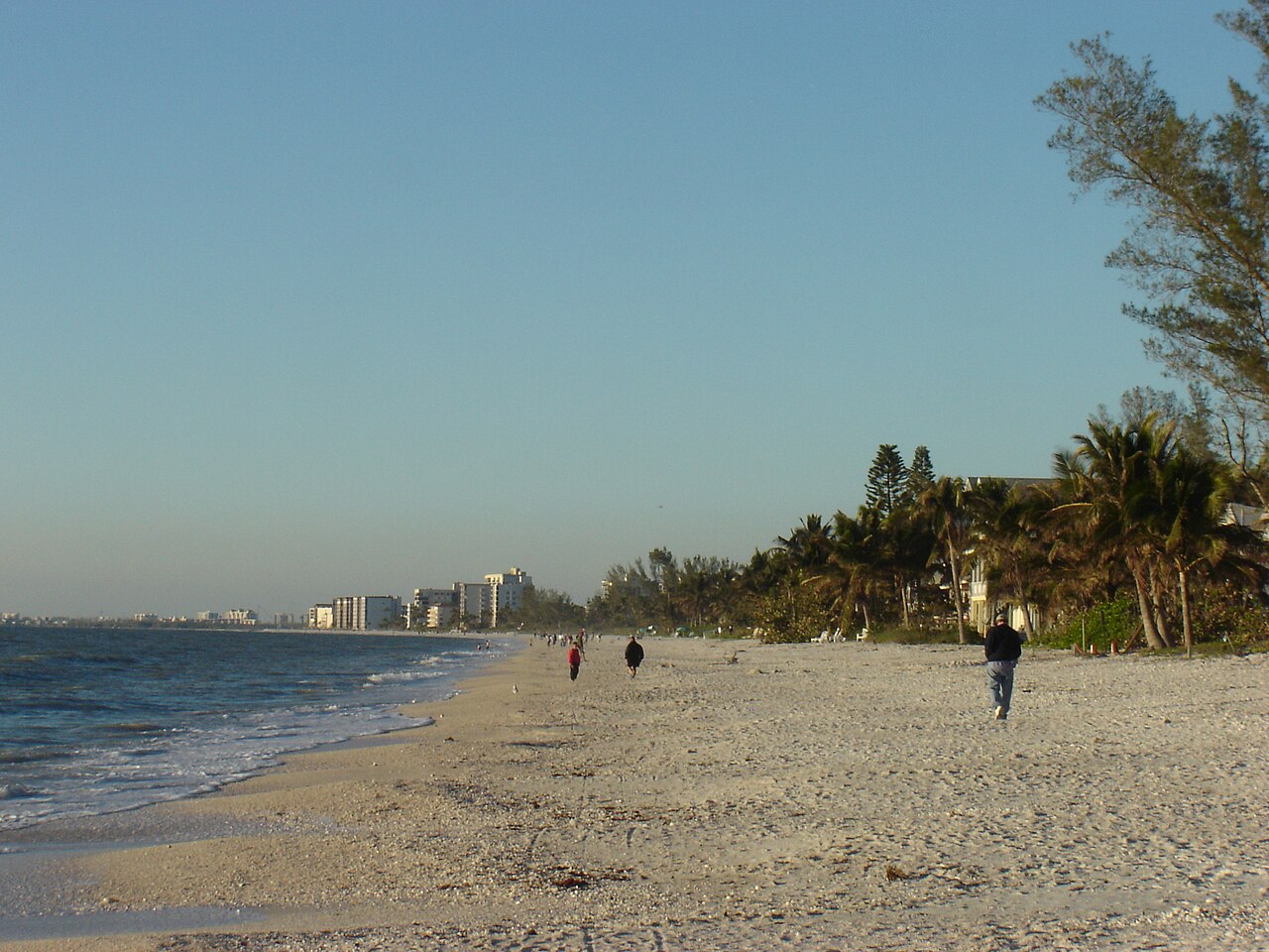 Shoreline at Bonita Beach in Bonita Springs, Florida